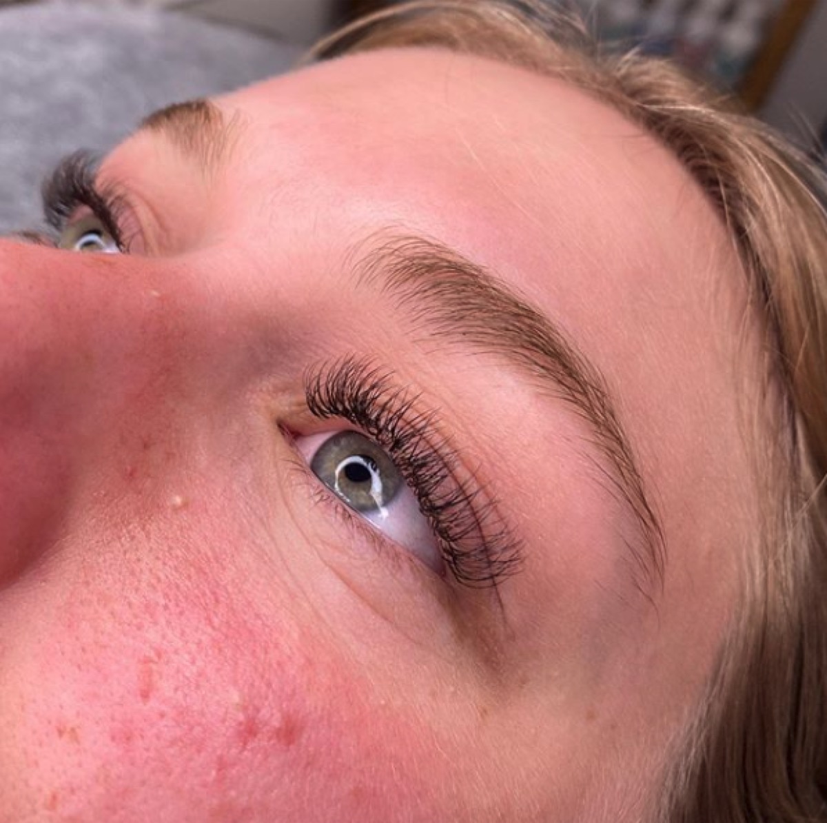Lash extensions before and after transformation